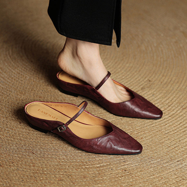NORTHLINE STUDIO | SLENDER STRAP SLINGBACK FLATS