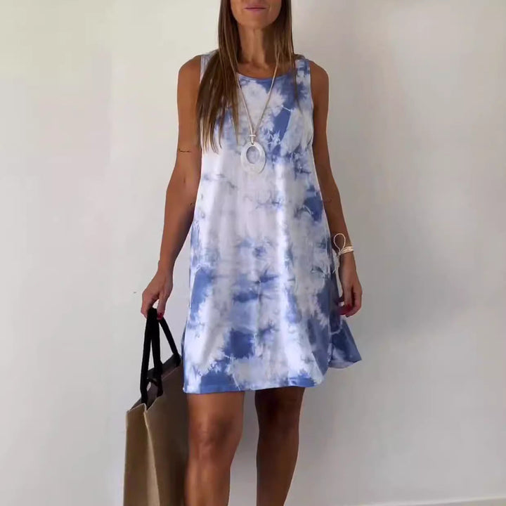 EDEN | SUNSET TIE-DYE TANK DRESS