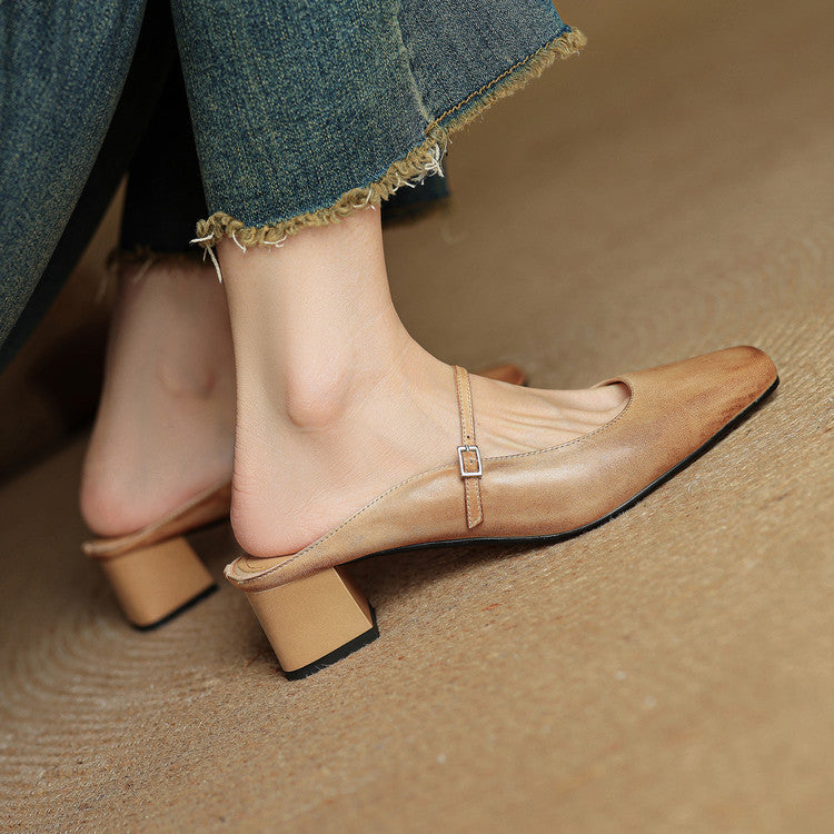 NORTHLINE STUDIO | SLIP-ON BLOCK MARY JANES