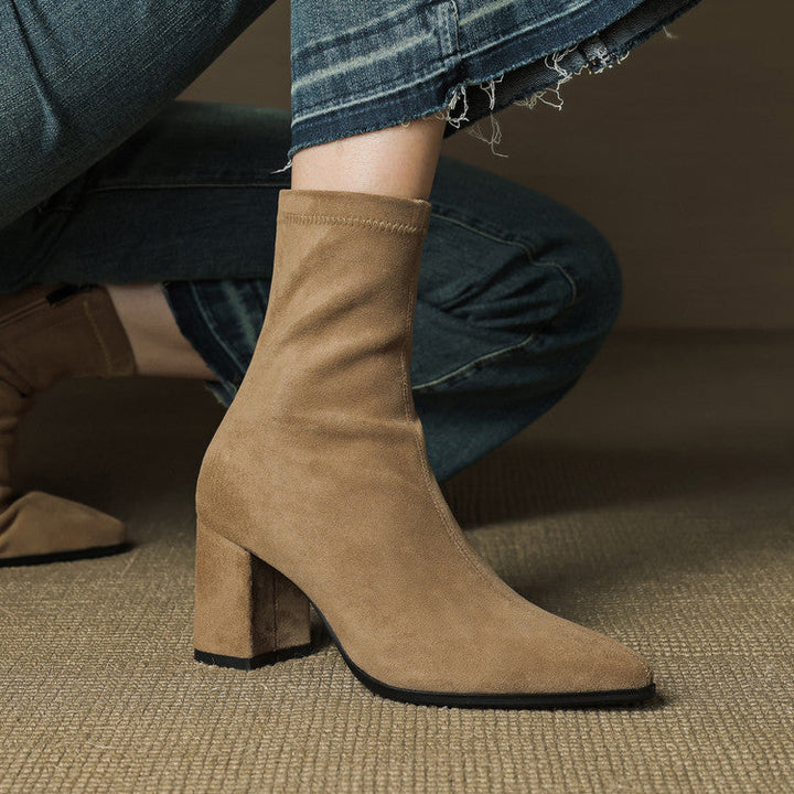 NORTHLINE STUDIO | ELEGANT SUEDE ANKLE BOOTS