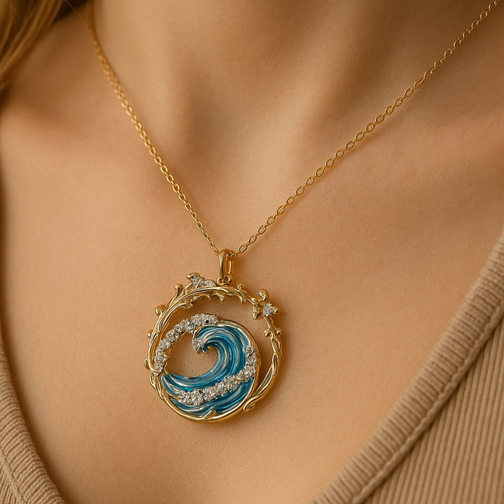 Ocean's Oath - Golden Necklace