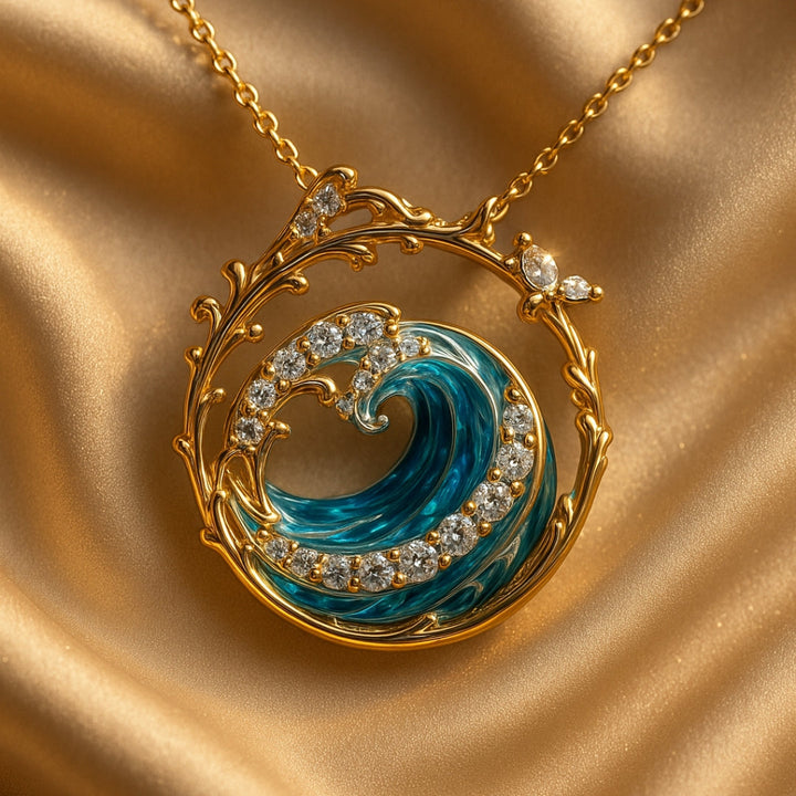 Ocean's Oath - Golden Necklace