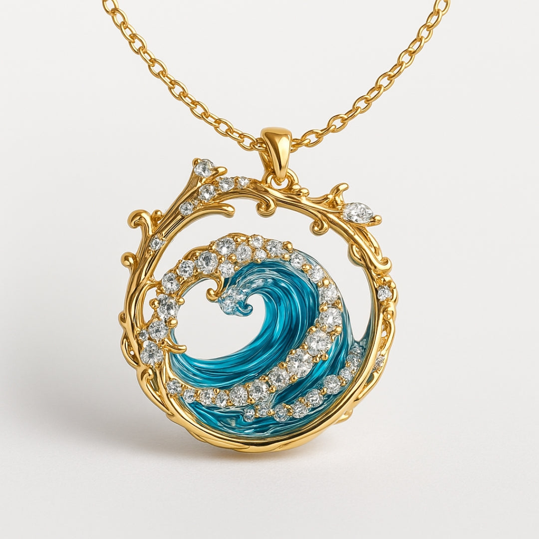Ocean's Oath - Golden Necklace