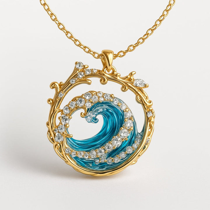 Ocean's Oath - Golden Necklace