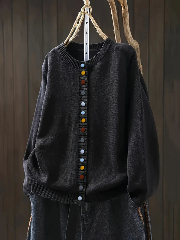 NORTHLINE STUDIO | MULTICOLOR BUTTON CARDIGAN