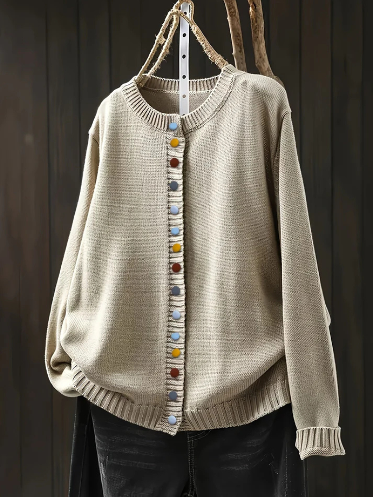 NORTHLINE STUDIO | MULTICOLOR BUTTON CARDIGAN