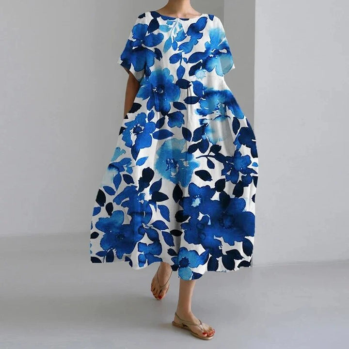 WILLOW | ARTISAN FLOWER MAXI DRESS