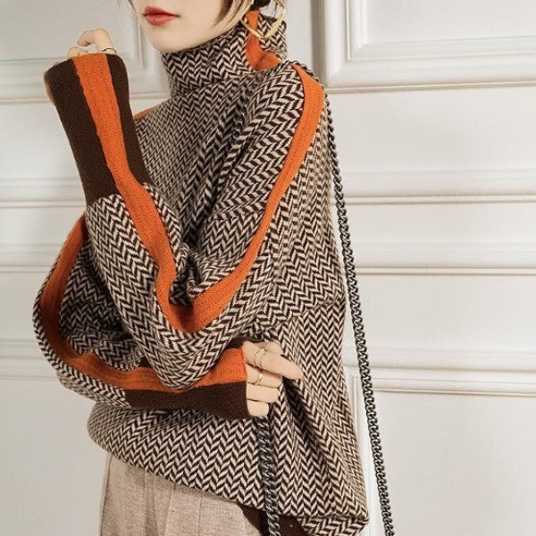 NORTHLINE STUDIO | MODERN CONTRAST KNIT SWEATER