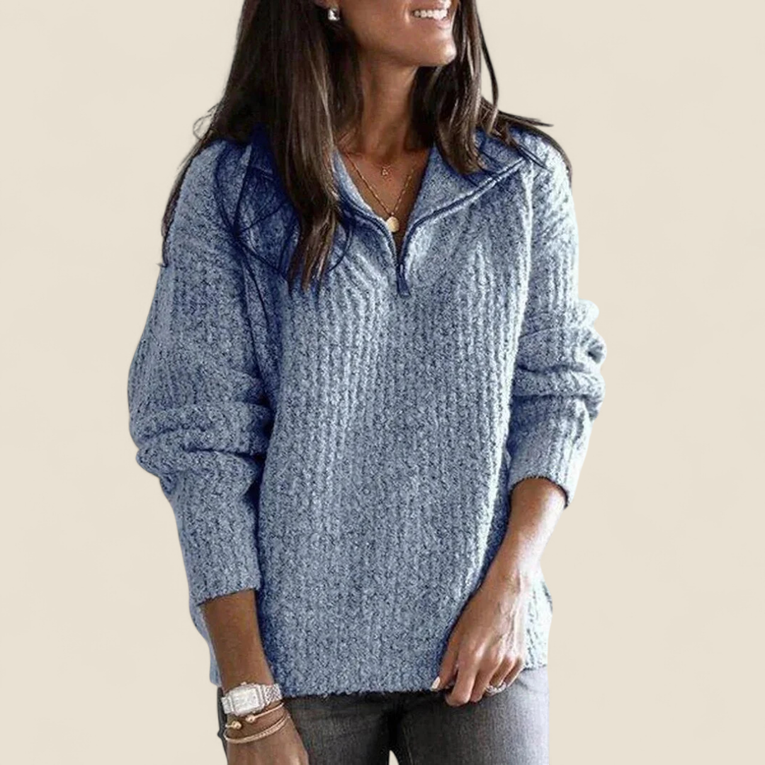 Margo | Soft Zip Comfort Sweater