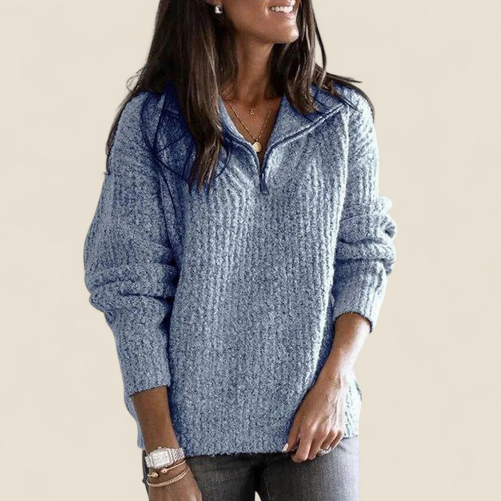 Margo | Soft Zip Comfort Sweater