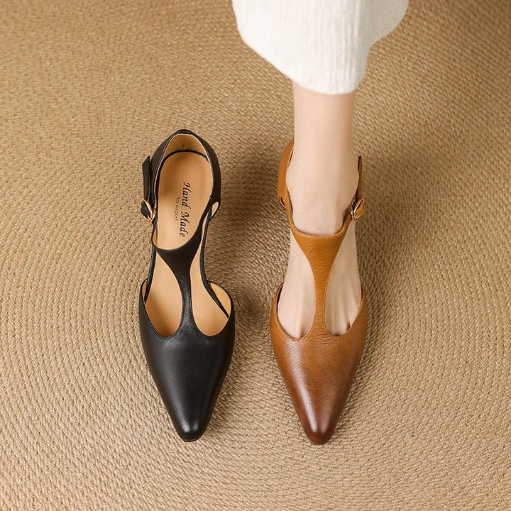 NORTHLINE STUDIO | T-STRAP POINTED HEELS