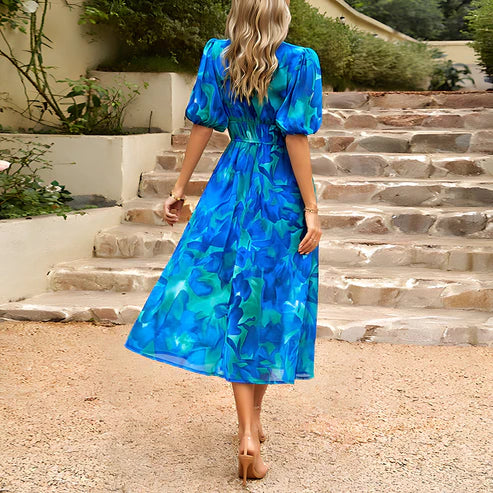 Eleanor | Floral Puff Sleeve Dress