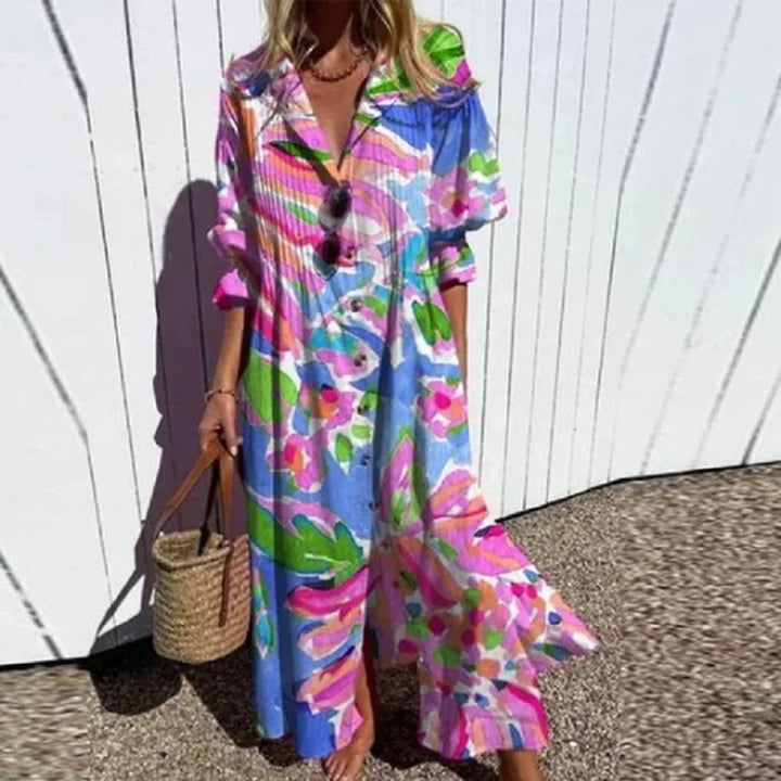 LUCIA | VIBRANT ARTISTE MAXI DRESS