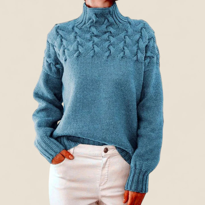 Juno | Blush Cable Knit Sweater