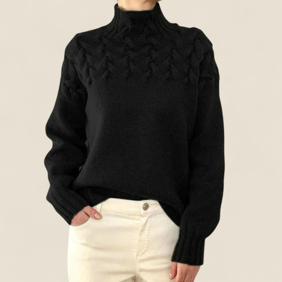 Juno | Blush Cable Knit Sweater