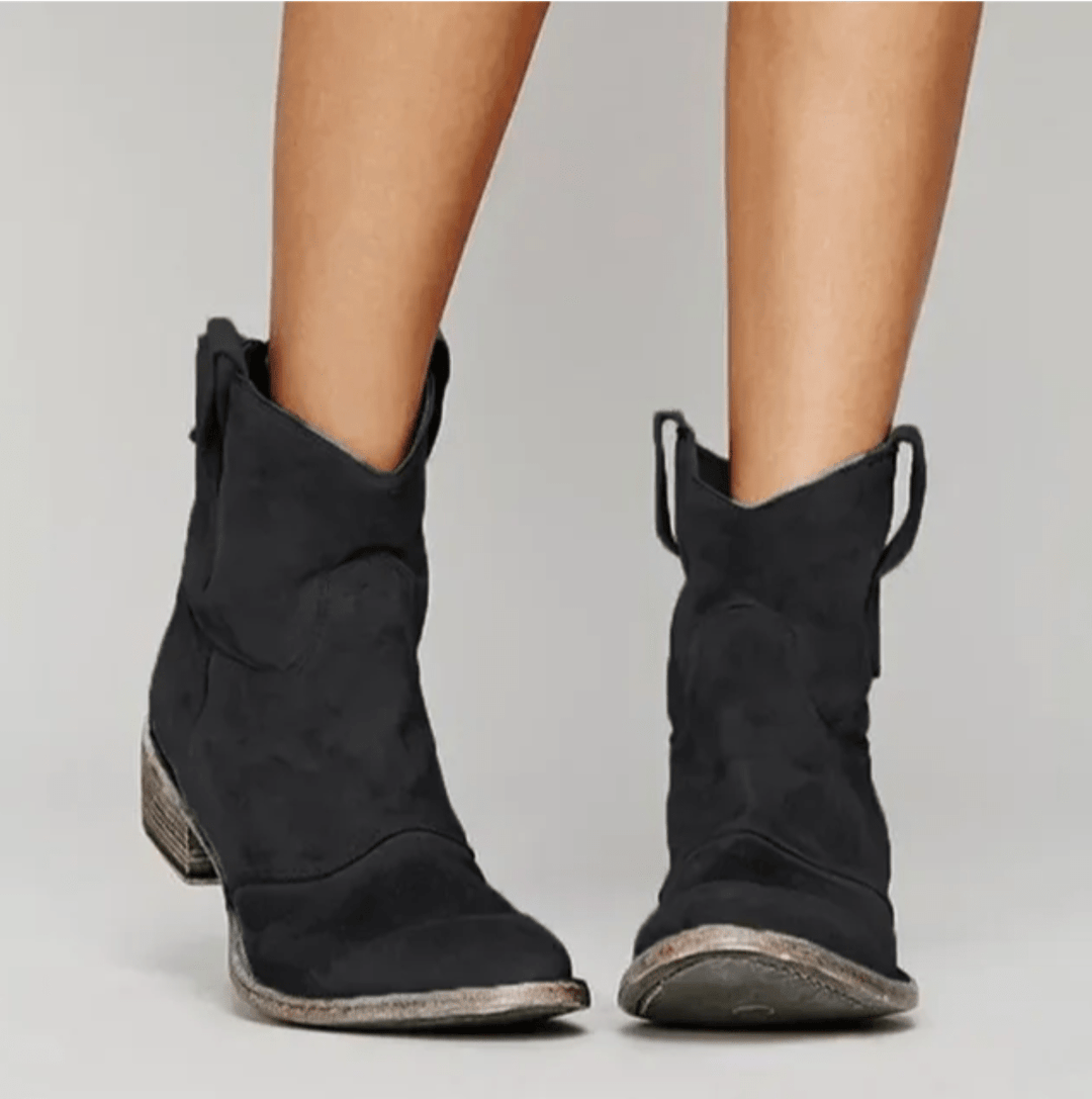 NORTHLINE STUDIO | Suede Western Boots