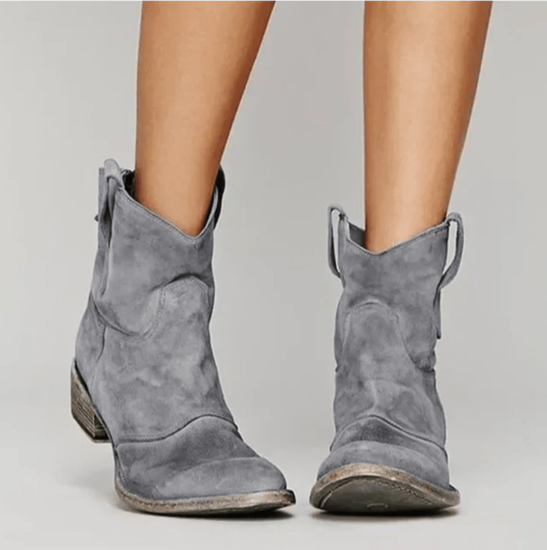 NORTHLINE STUDIO | Suede Western Boots