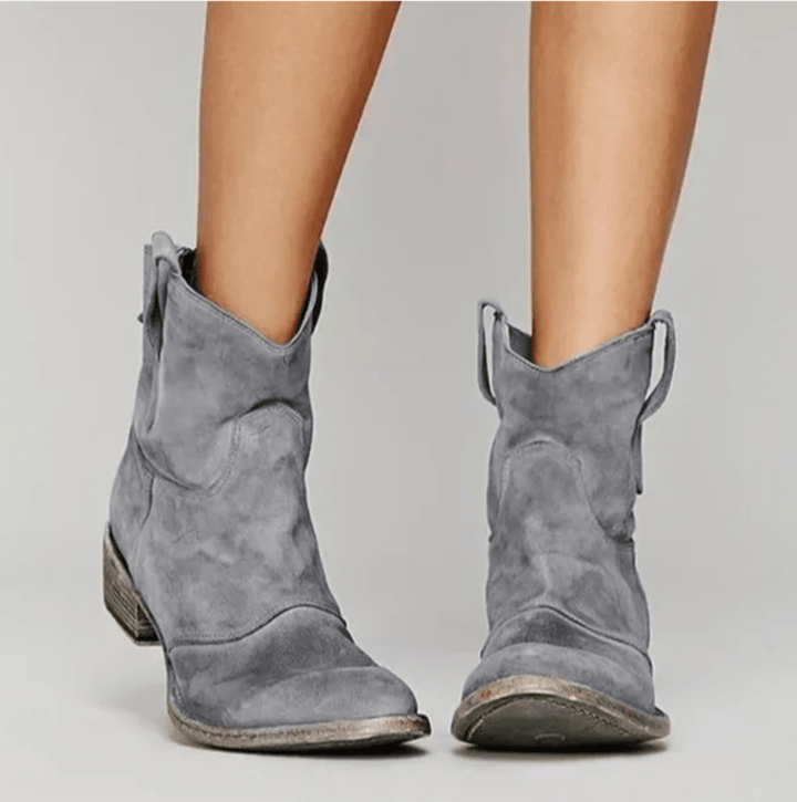 NORTHLINE STUDIO | Suede Western Boots
