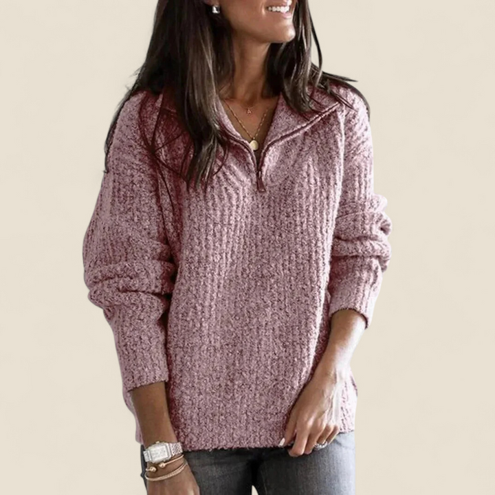 Margo | Soft Zip Comfort Sweater