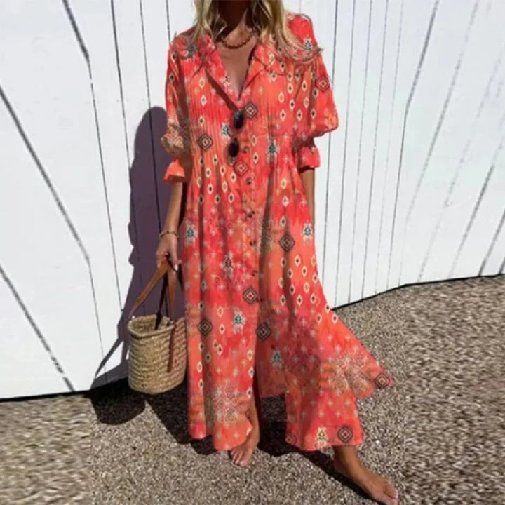 LUCIA | VIBRANT ARTISTE MAXI DRESS