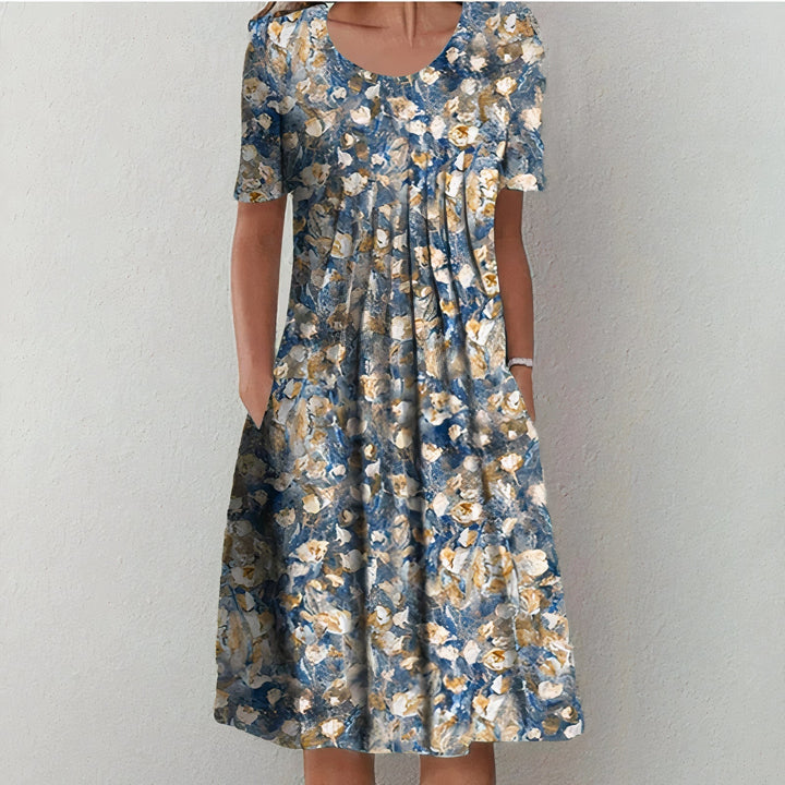 Margaret | Floral Midi Dress