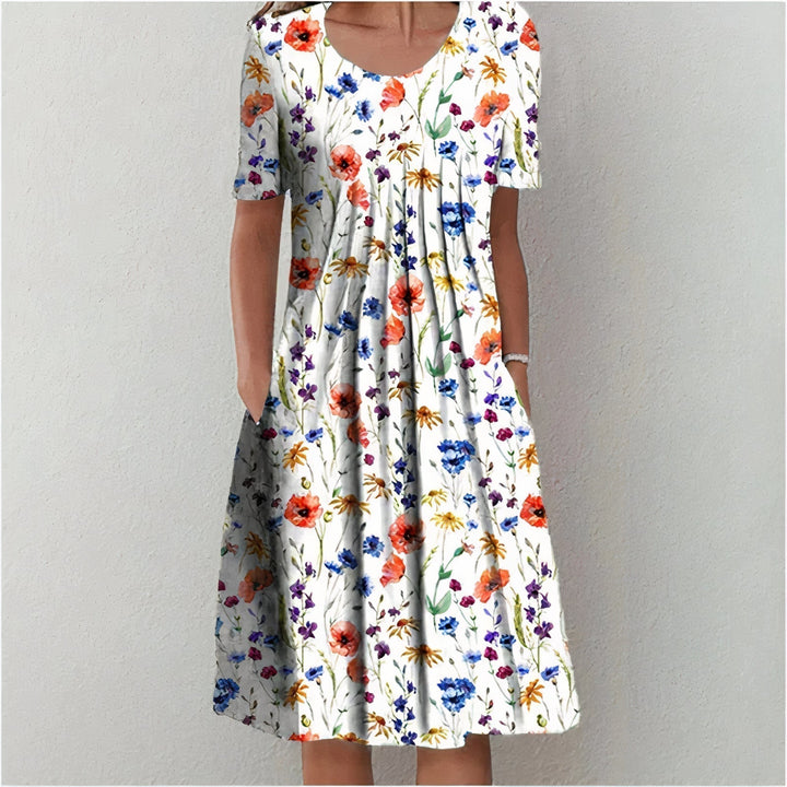 Margaret | Floral Midi Dress