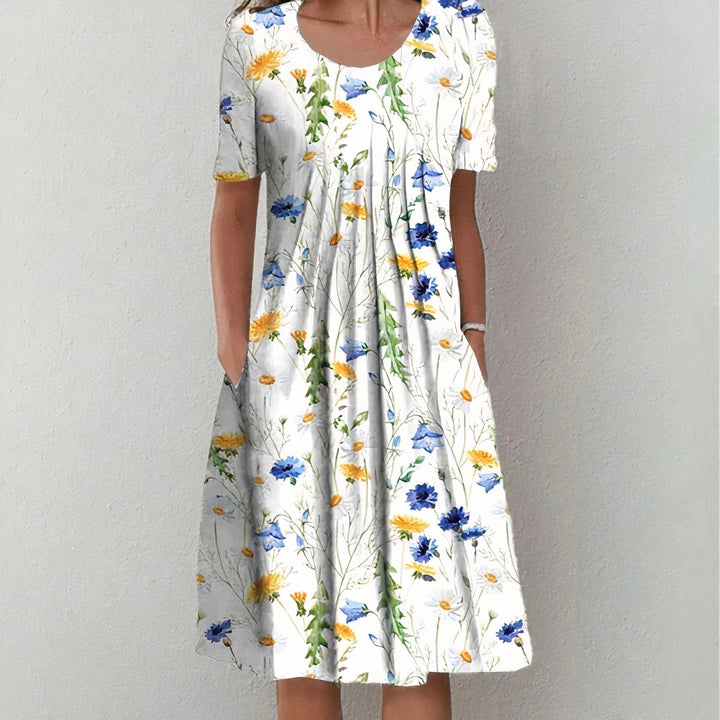 Margaret | Floral Midi Dress