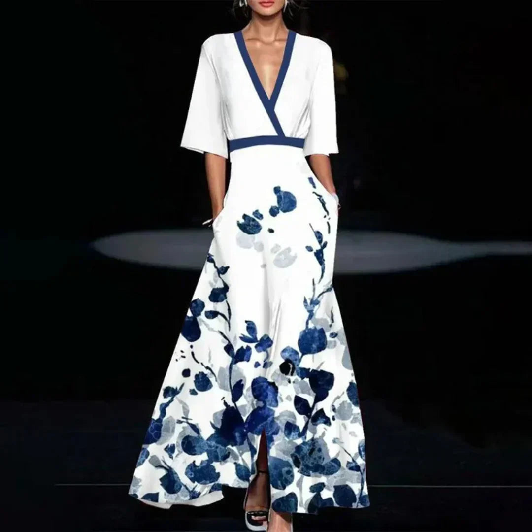 Vivian | Elegant Floral Maxi Dress