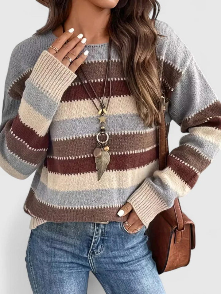 DUSTY STRIPED PULLOVER
