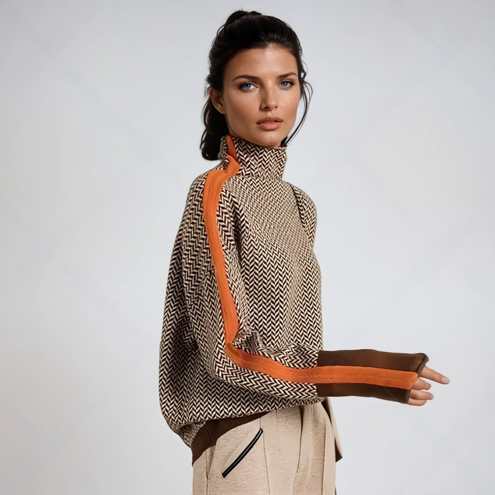 NORTHLINE STUDIO | MODERN CONTRAST KNIT SWEATER