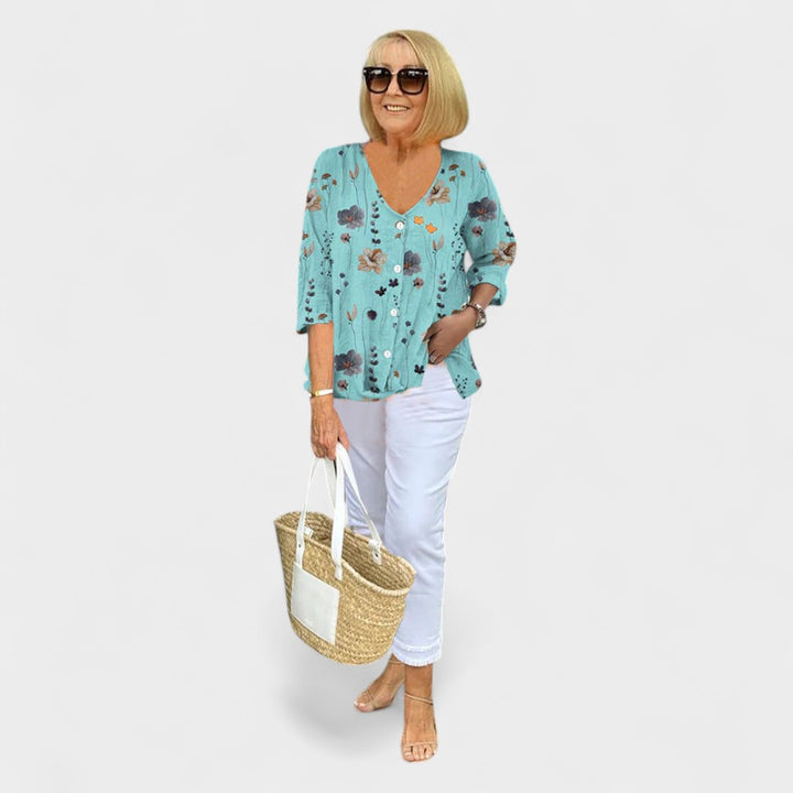 NORTHLINE STUDIO | BLOOM BUTTON BLOUSE