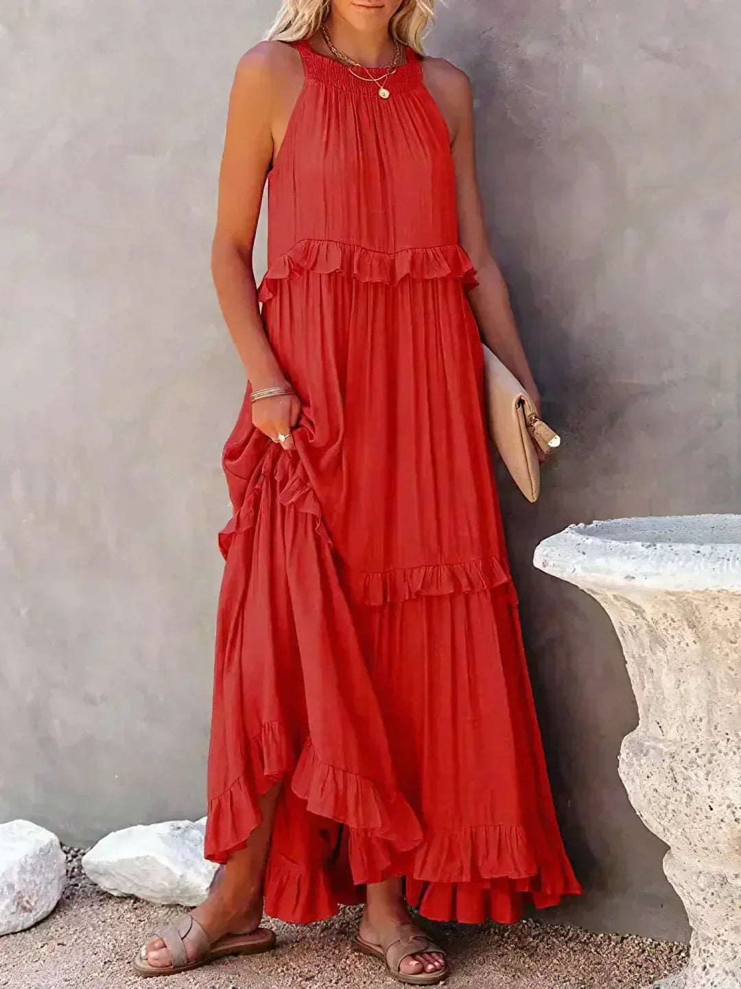 LUCIA | RELAXED TIERED MAXI DRESS