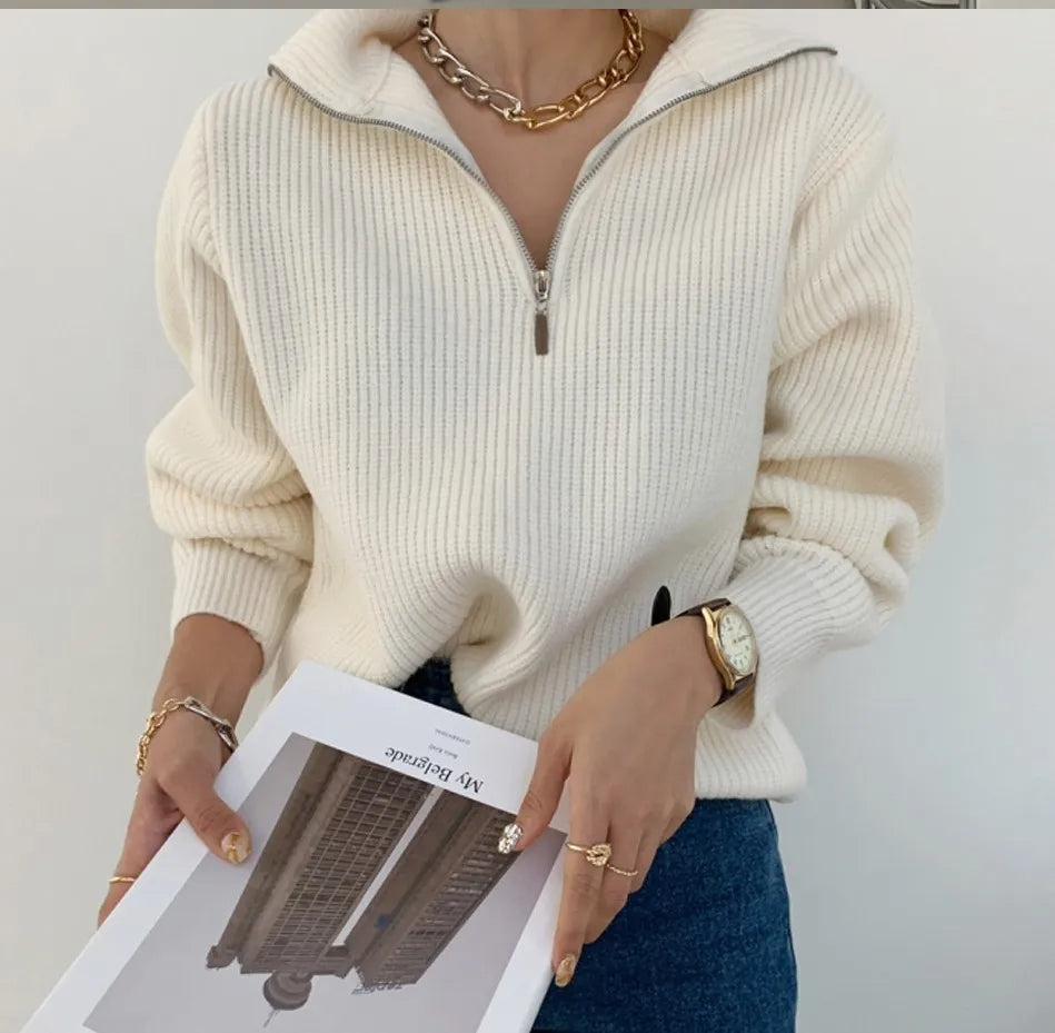 NORTHLINE STUDIO | Zipper Sweater