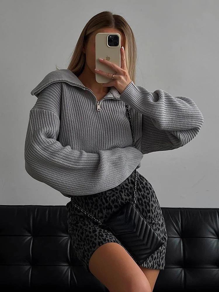 NORTHLINE STUDIO | Zipper Sweater