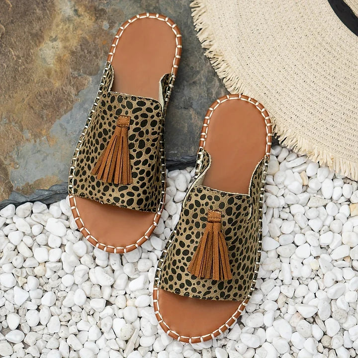 Edith | Boho Tassel Sandals