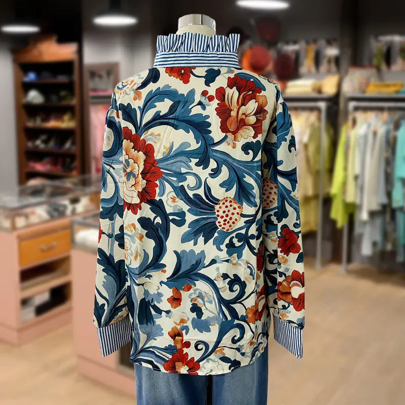 NORTHLINE STUDIO | STATEMENT PRINT BLOUSE