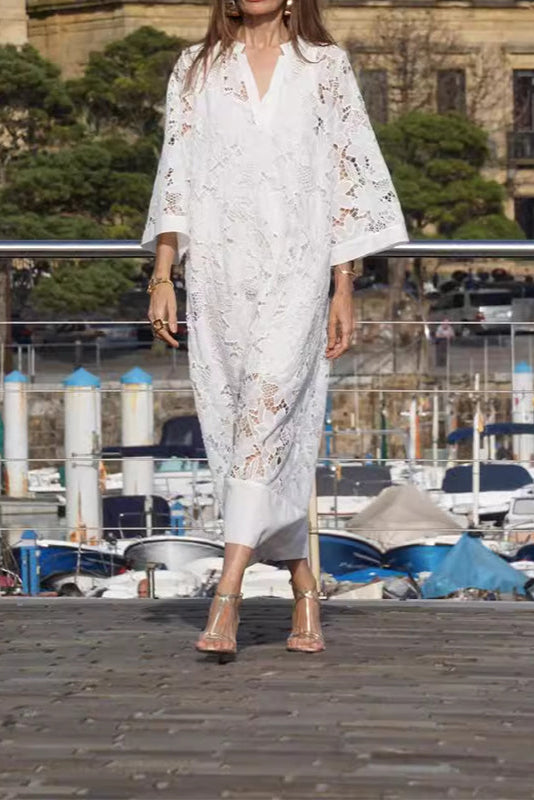 Marlene | Floral Lace Maxi Dress