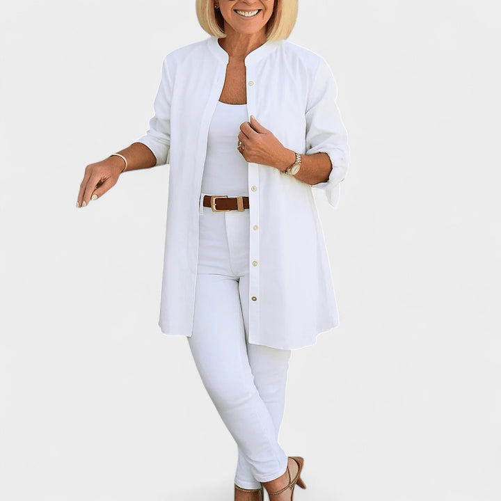 NORTHLINE STUDIO | LONG BUTTON BLOUSE