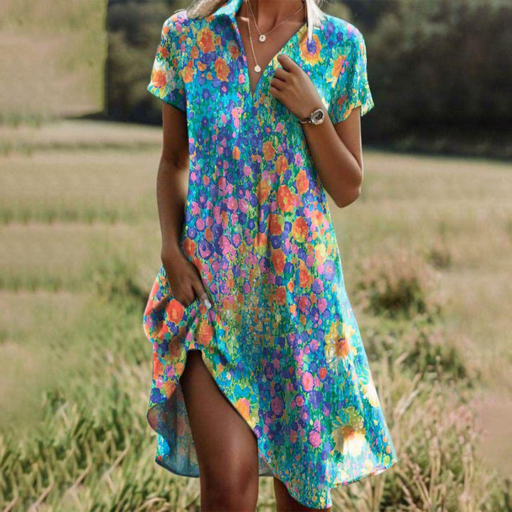 LUCY | FLORAL SPLASH SUMMER DRESS