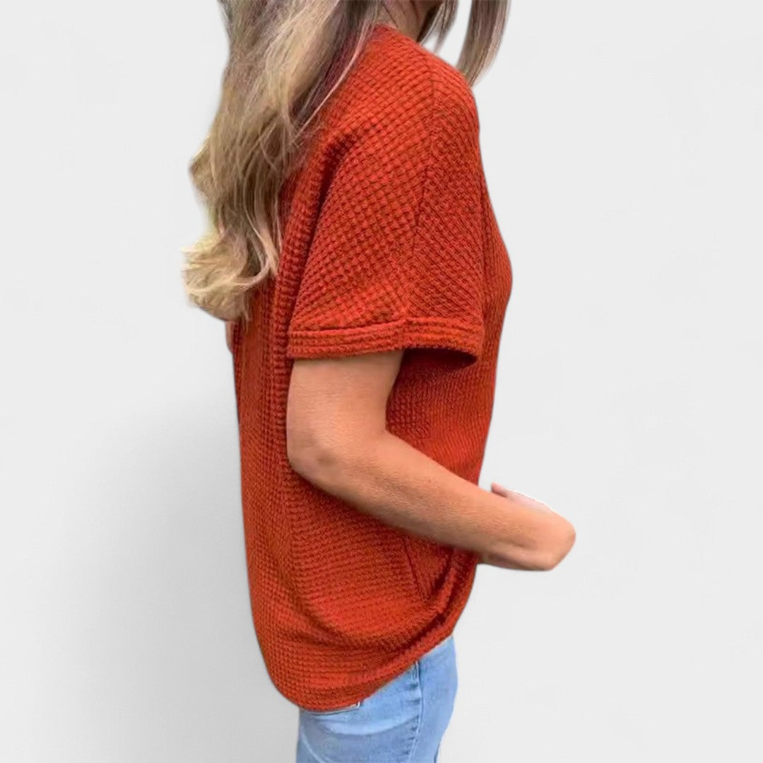 NORTHLINE STUDIO | BUTTON DETAIL KNIT TOP