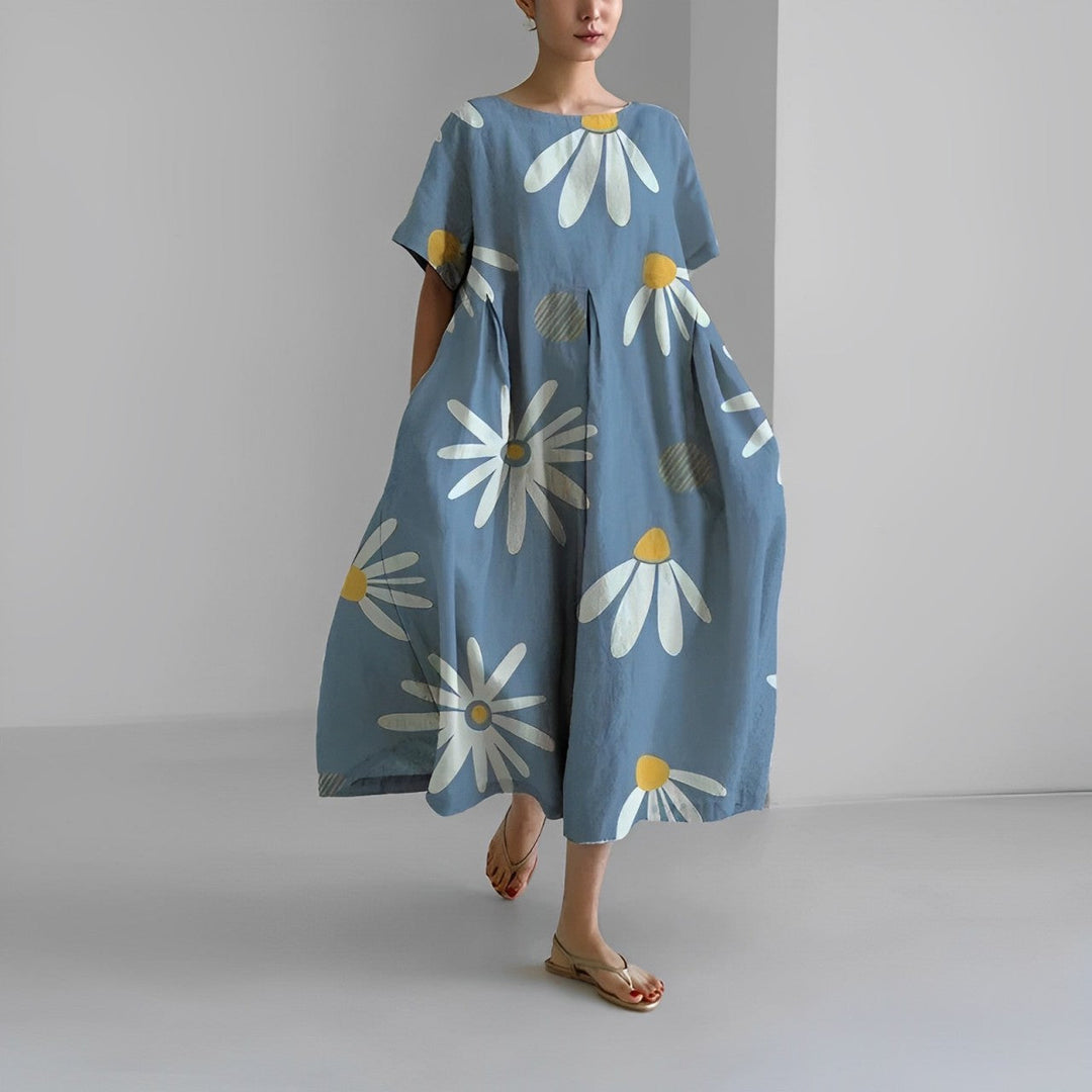 WILLOW | ARTISAN FLOWER MAXI DRESS